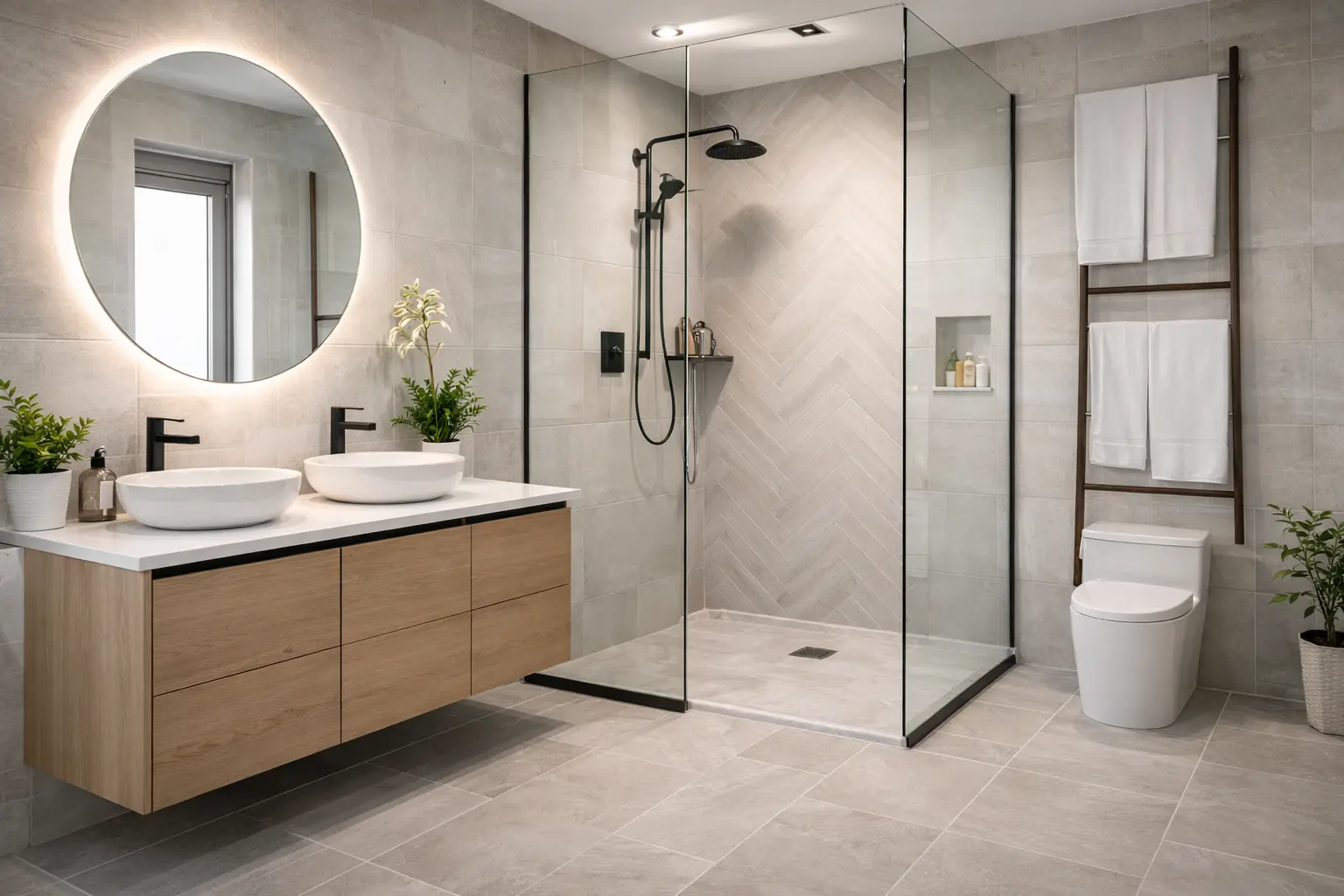 Rénovation salle de bain moderne à Orléans